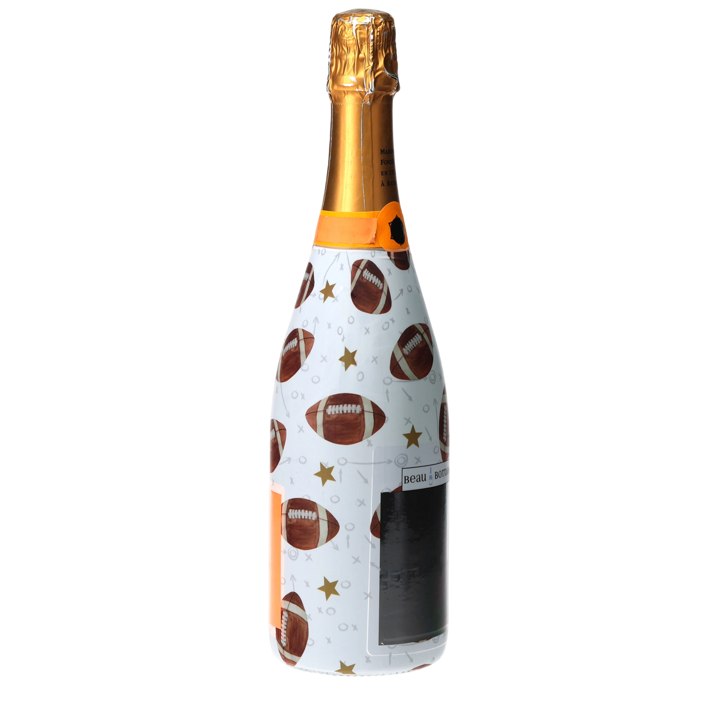 Footballs Champagne Bottle Wrap