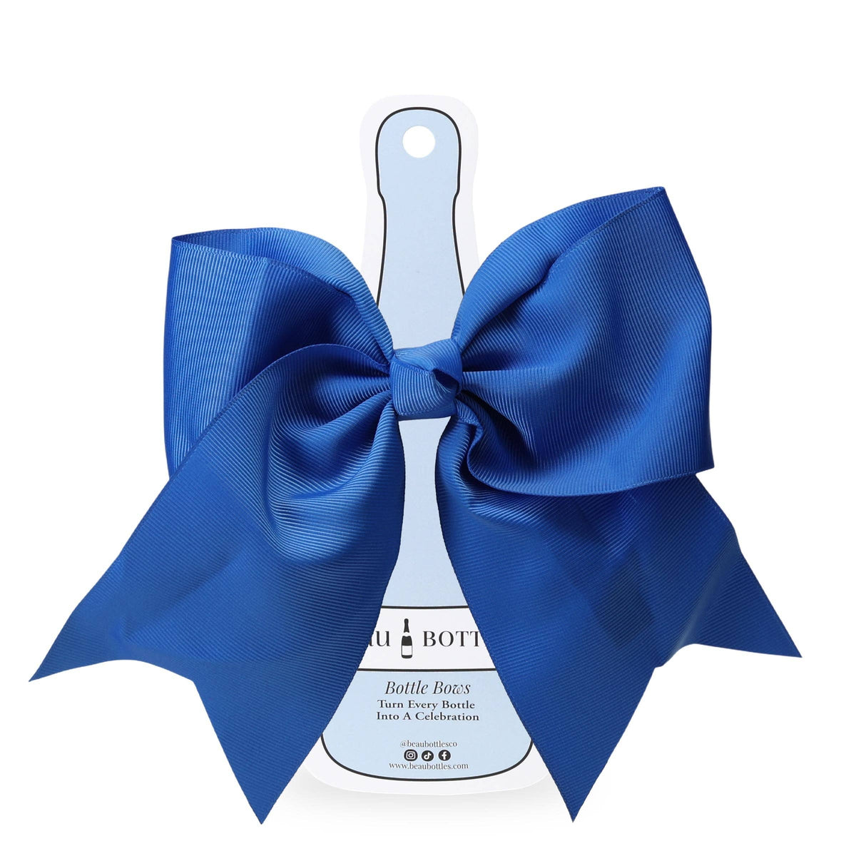 Royal Blue Grosgrain Bottle Bow