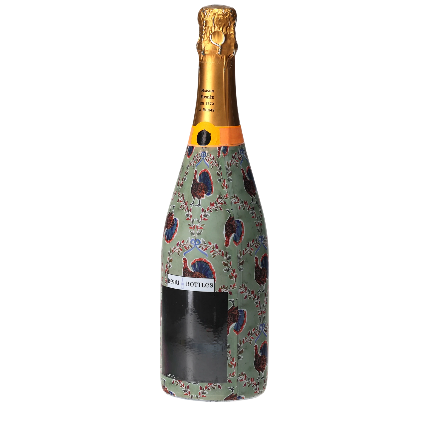 Autumn Turkey Trellis Champagne Bottle Wrap