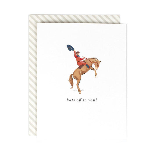 Hats Off To You Greeting Card: Default