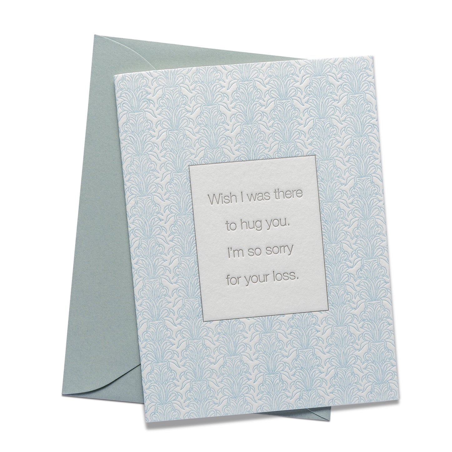 Hug | Letterpress Greeting Card | Sympathy