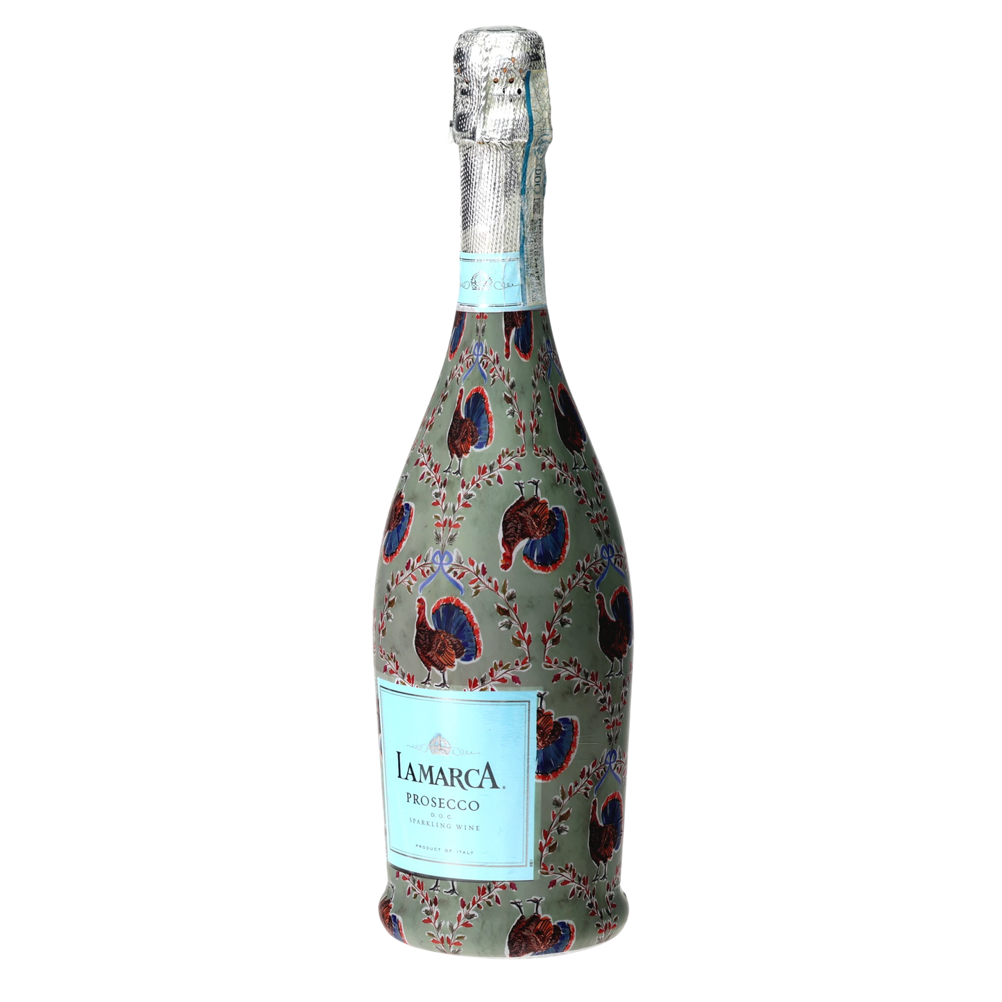 Autumn Turkey Trellis Prosecco Bottle Wrap
