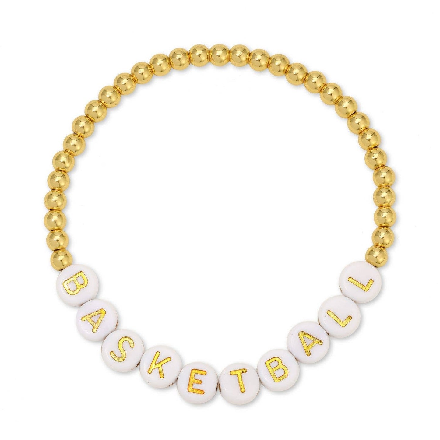 Basketball Beaded Bracelet