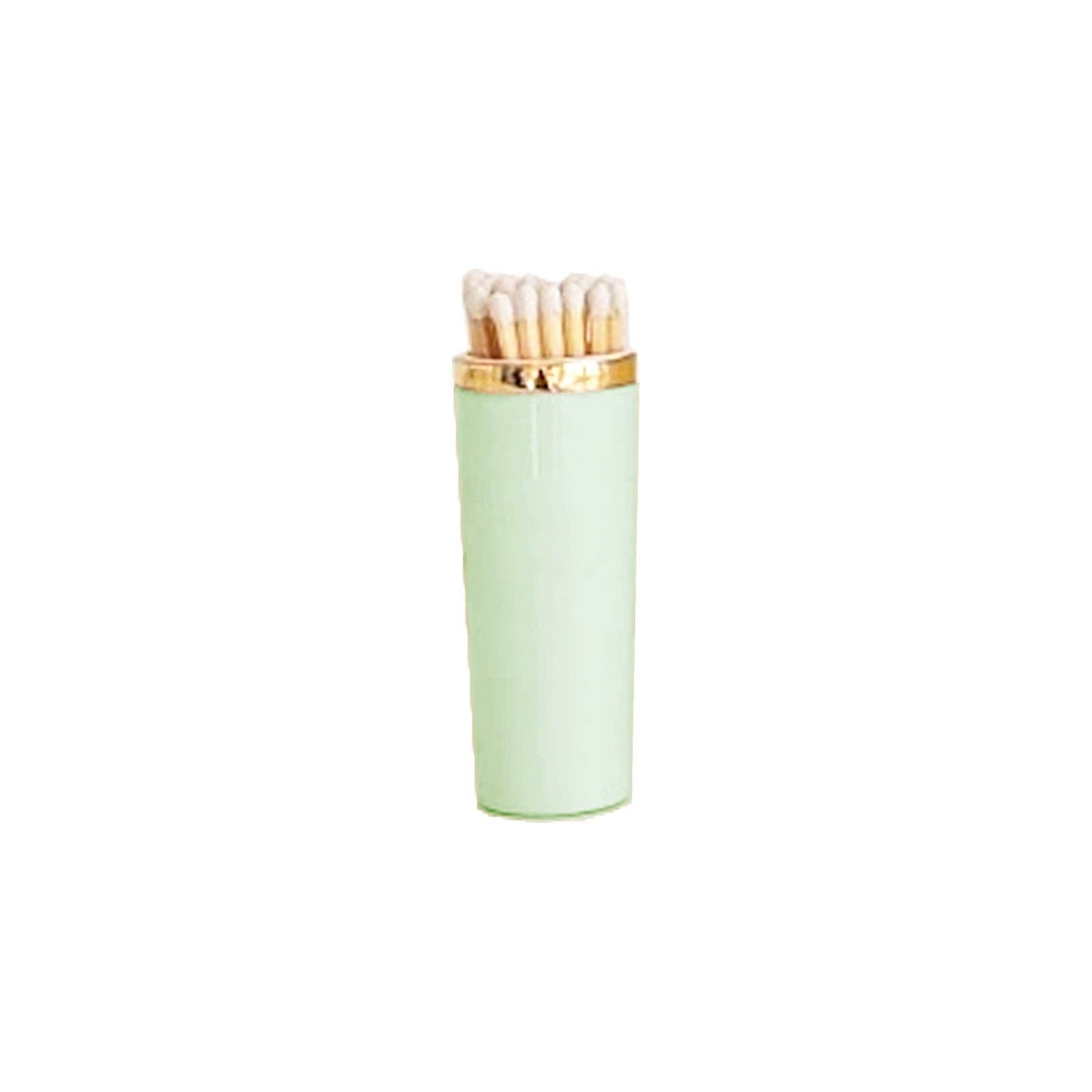 Solid Match Holder/ Striker with Gold Accent: Hydrangea Blue