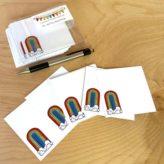 Rainbow Cute Little 3x3 Pint Size Notes