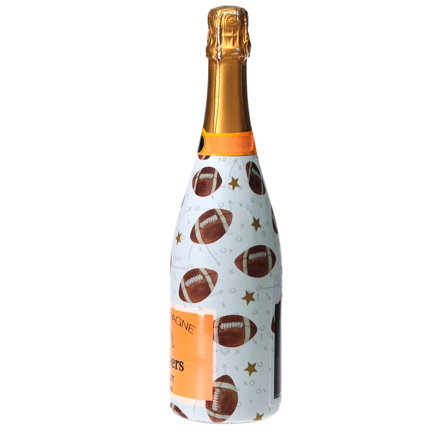 Footballs Champagne Bottle Wrap