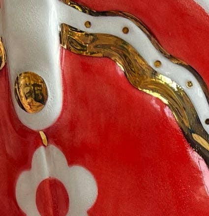 Single Tone Cowboy Boot Vase: Cherry Blossom / Flower Accent