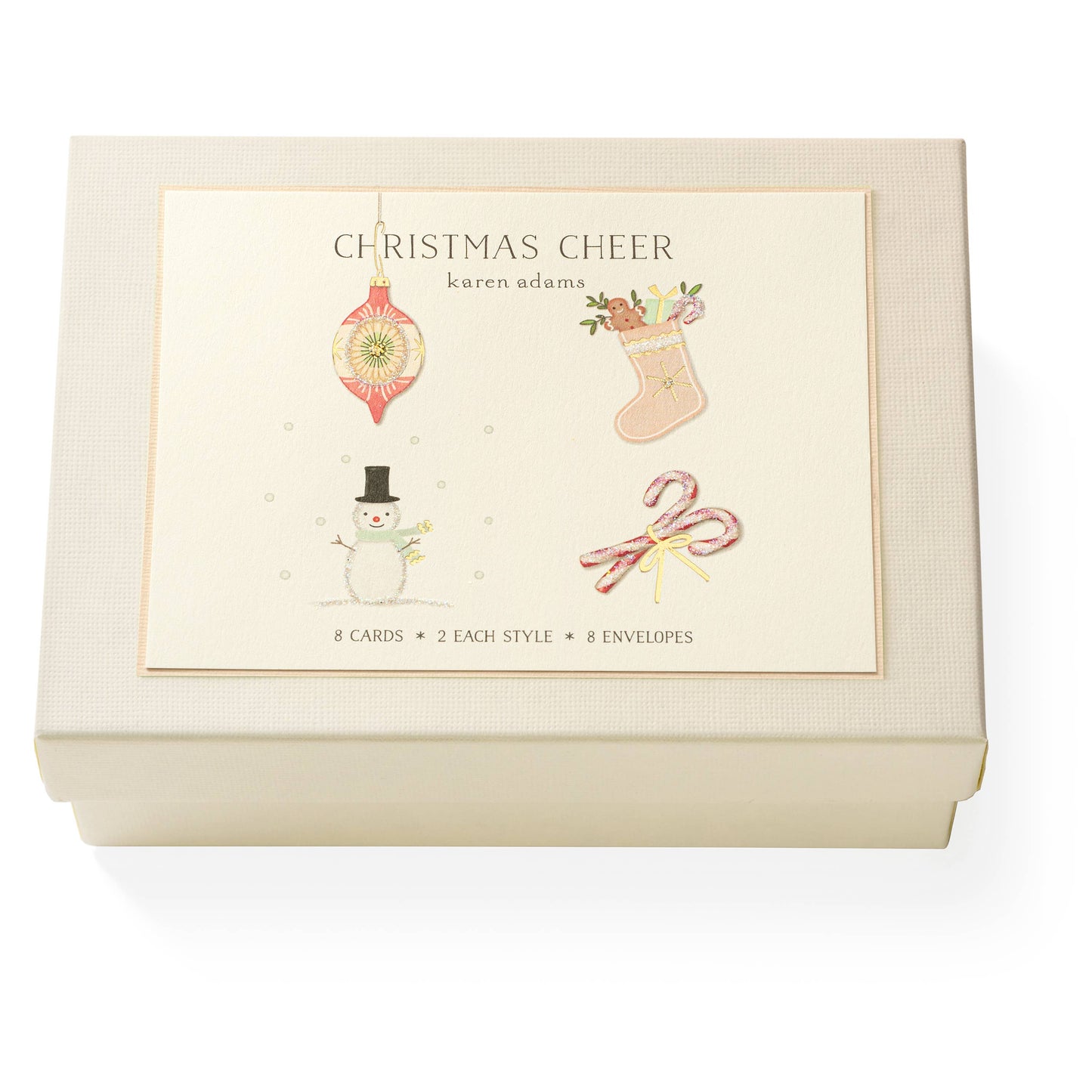 Christmas Cheer Note Card Box | Karen Adams Designs