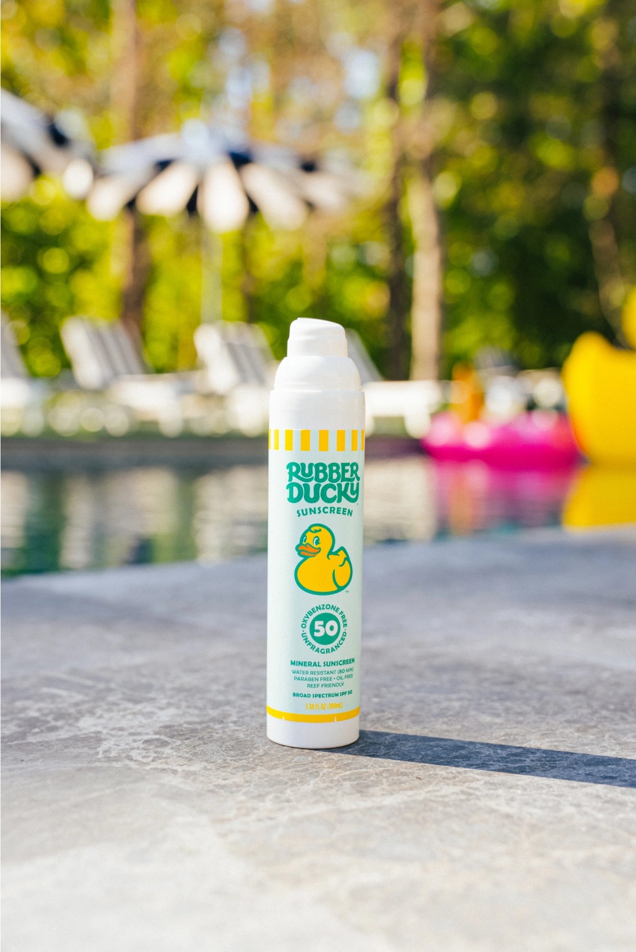 SPF 50 Sunscreen Mineral Lotion, Rubber Ducky Brand, 5 oz