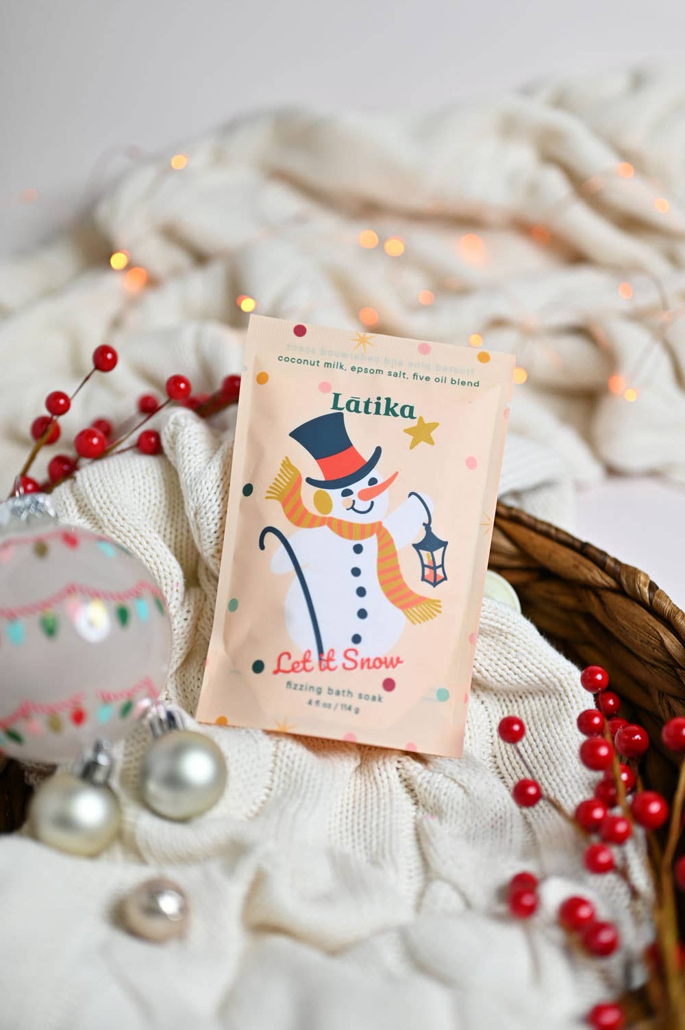 Snowman Fizzing Bath Soak | Christmas Stocking Stuffer