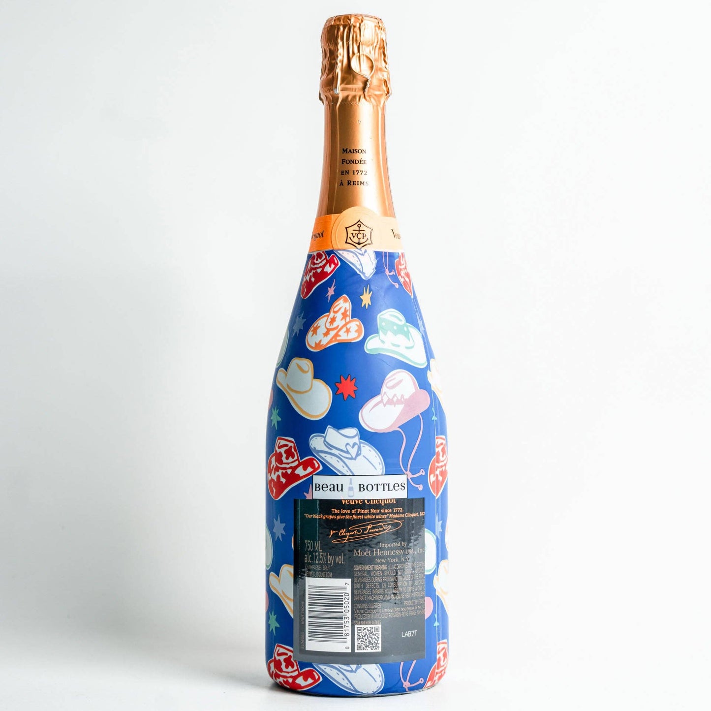 Beau Bottles Colorful Western Hats- Champagne Collection