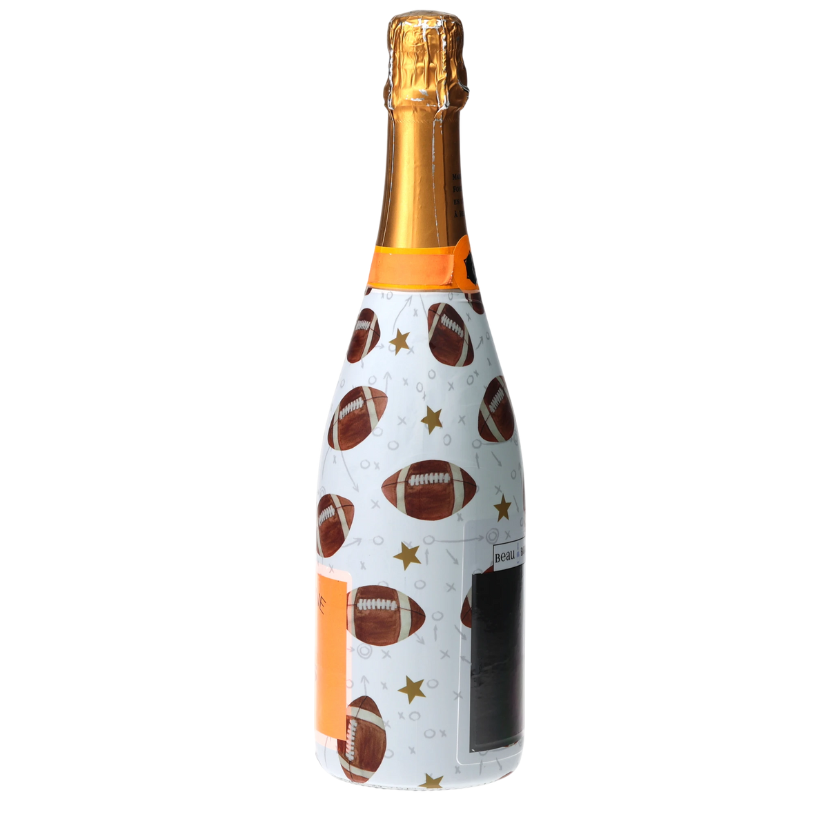Footballs Champagne Bottle Wrap