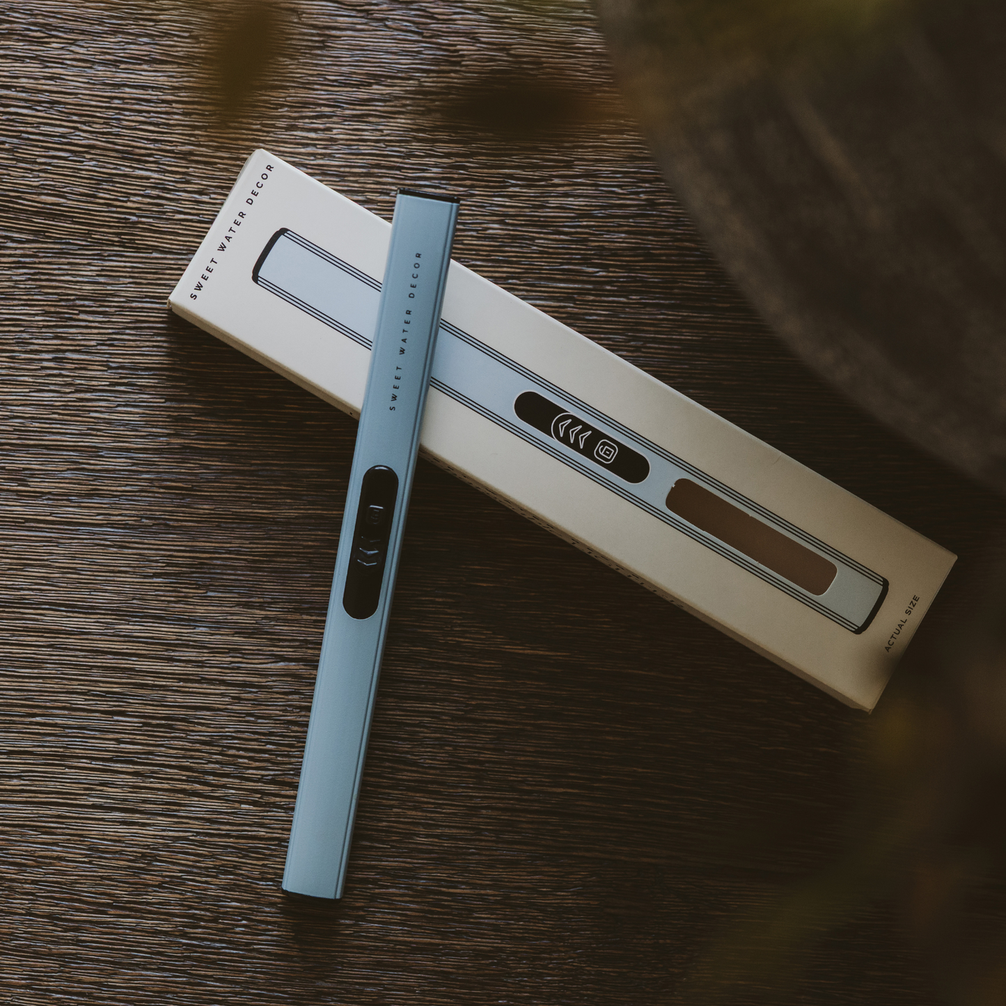 Light Blue Rechargeable Electric Lighter - Home Decor