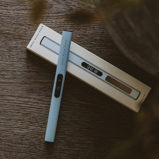Light Blue Rechargeable Electric Lighter - Home Decor