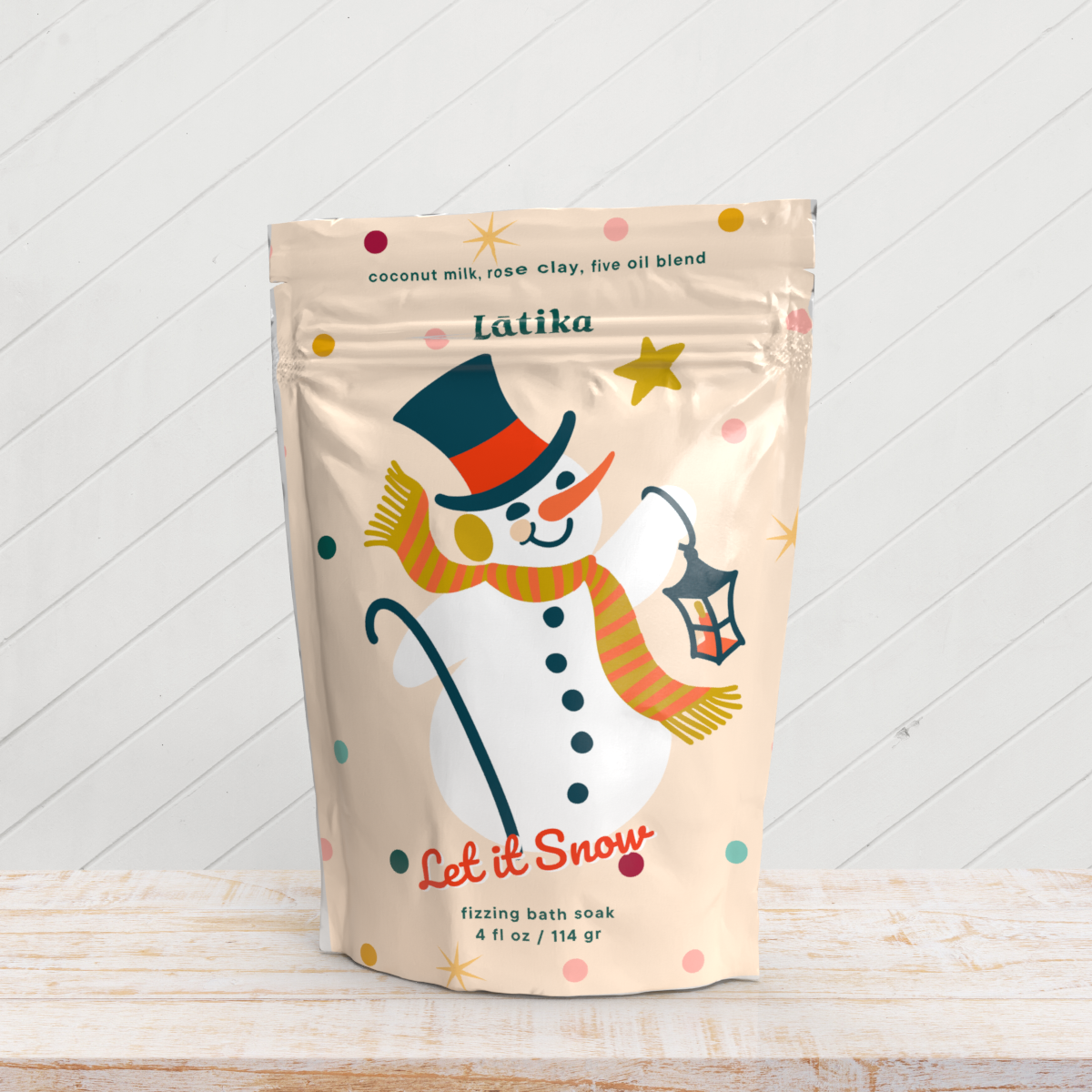 Snowman Fizzing Bath Soak | Christmas Stocking Stuffer