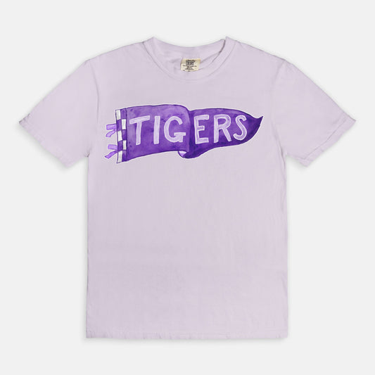 Jacksboro Tigers Watercolor Pennant Tee