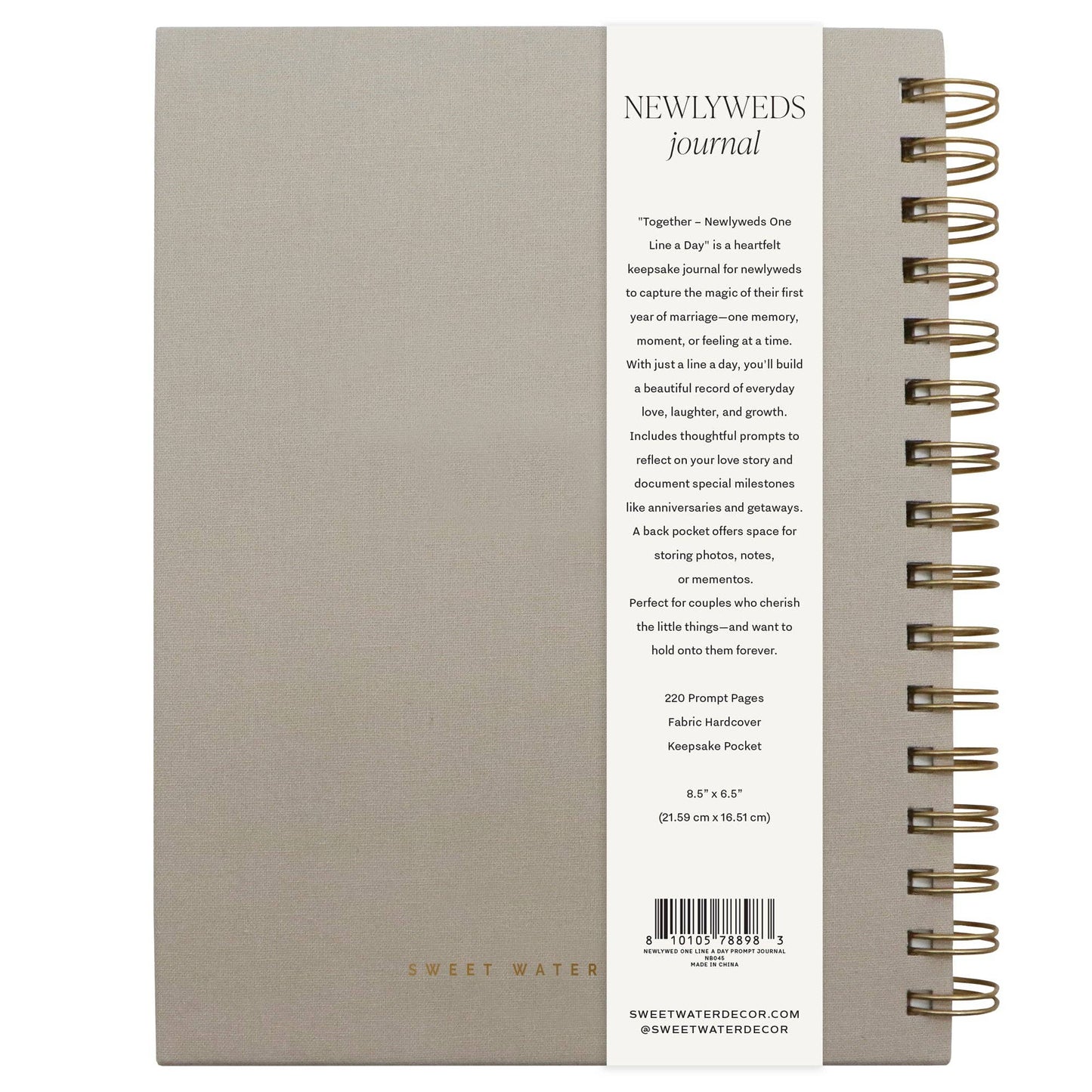 *NEW* Newlywed One Line A Day Prompted Journal - Wedding