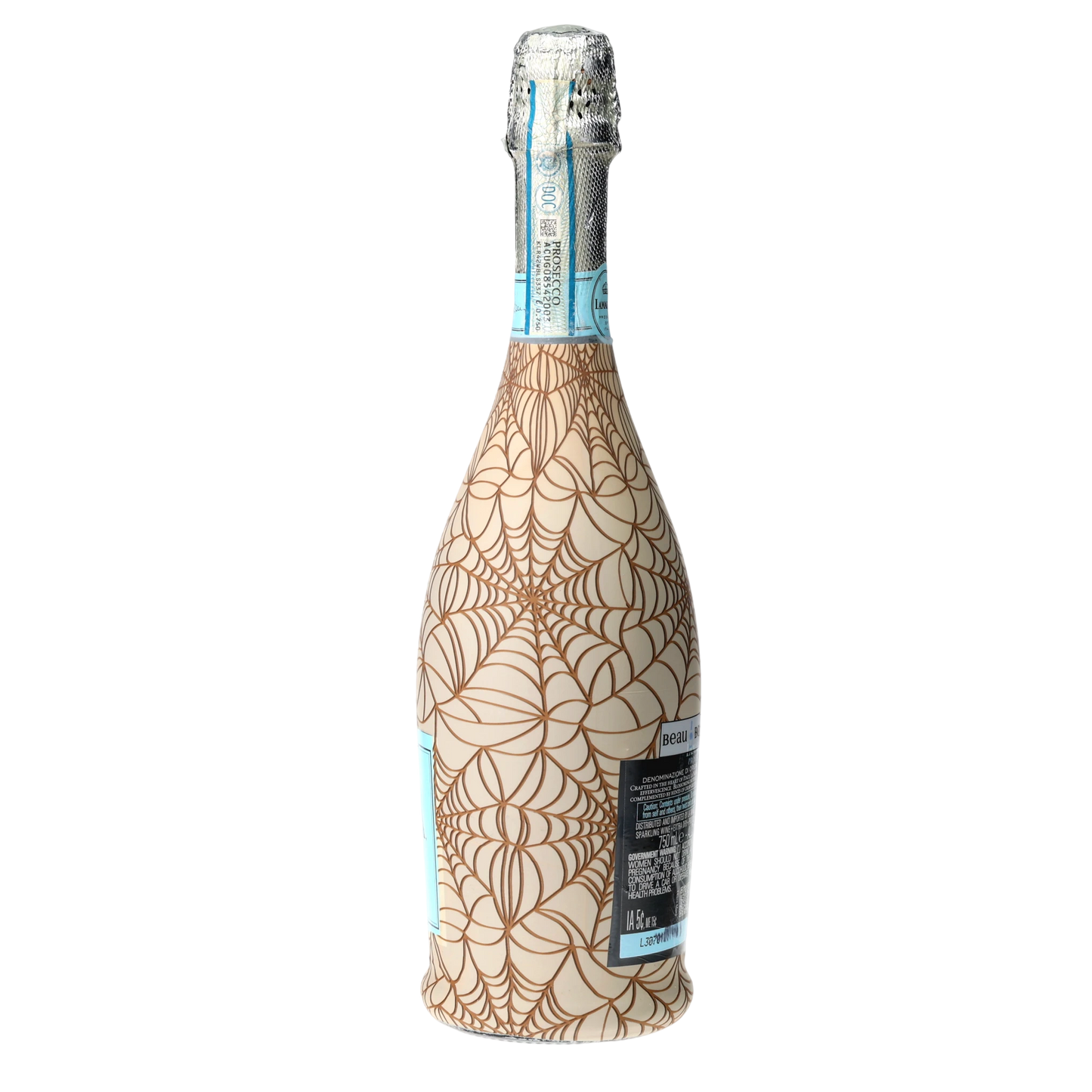 Autumn Web Prosecco Bottle Wrap