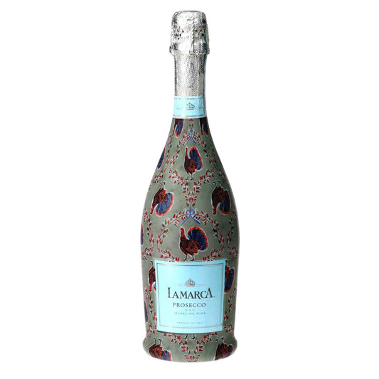 Autumn Turkey Trellis Prosecco Bottle Wrap