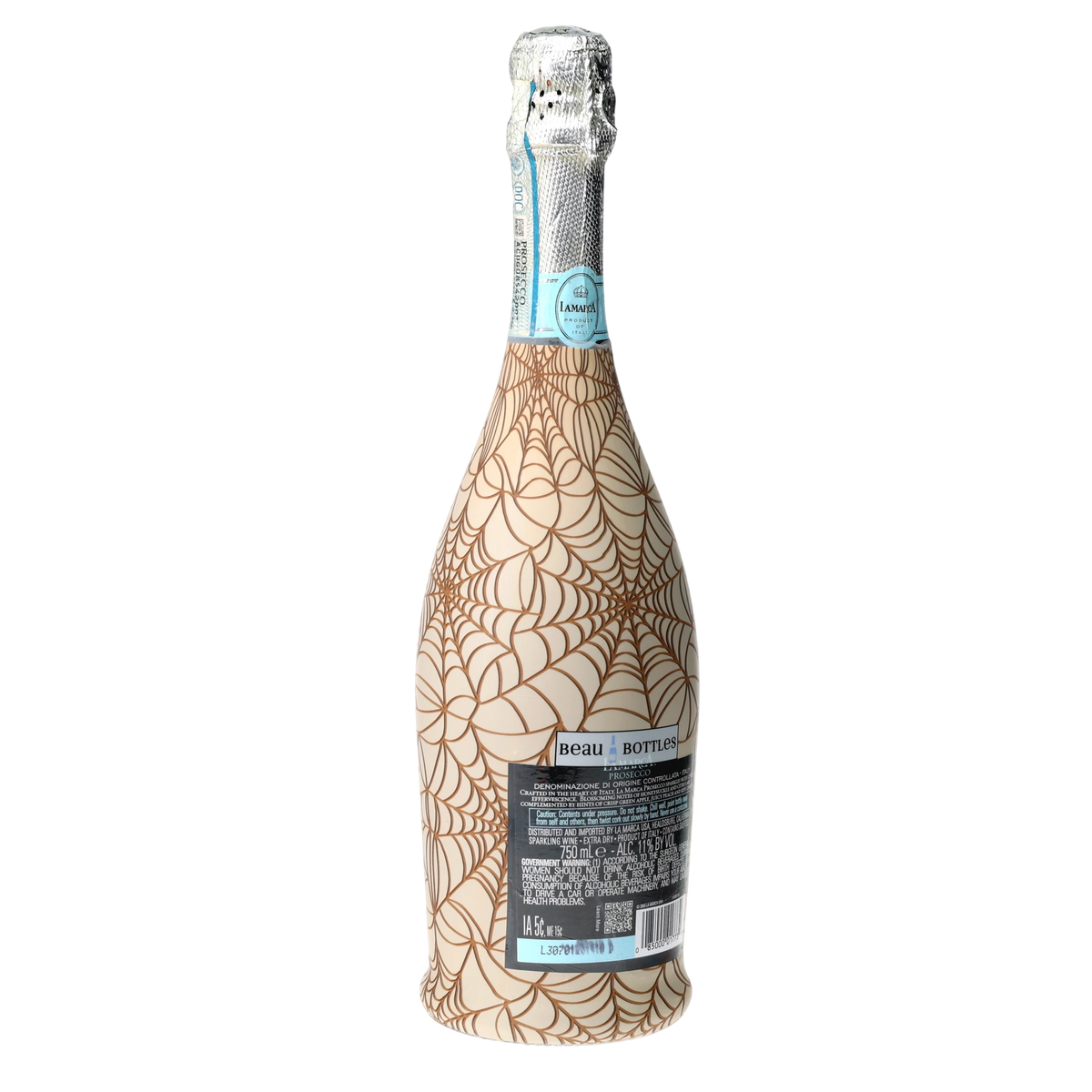 Autumn Web Prosecco Bottle Wrap