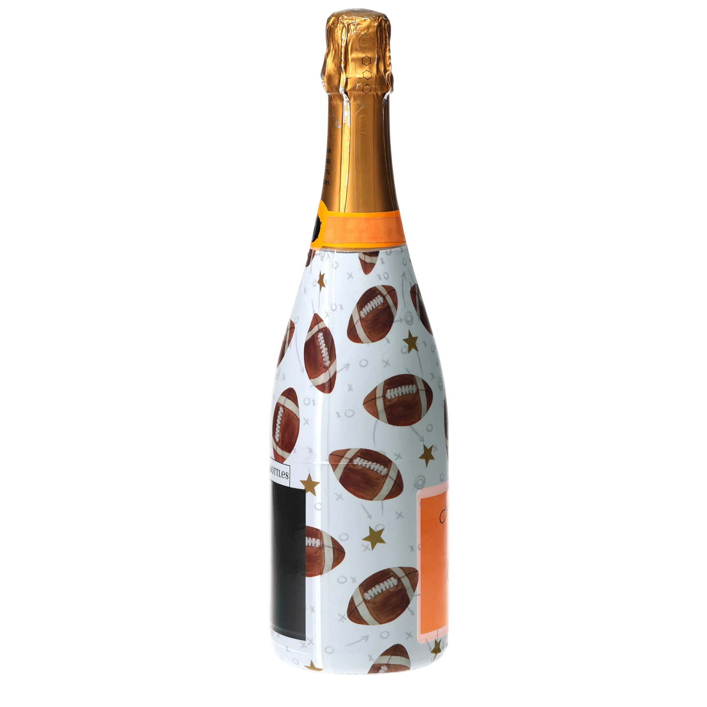 Footballs Champagne Bottle Wrap