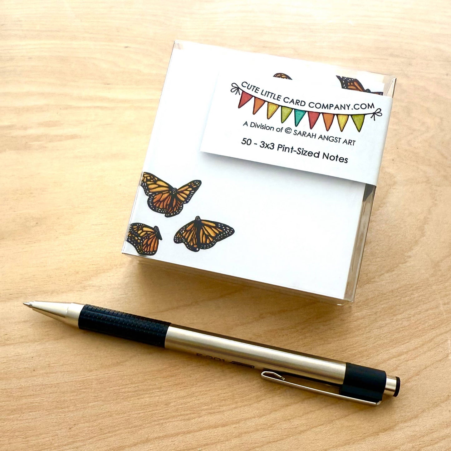 Monarch Butterflies: Cute Little 3x3 Pint Size Notes