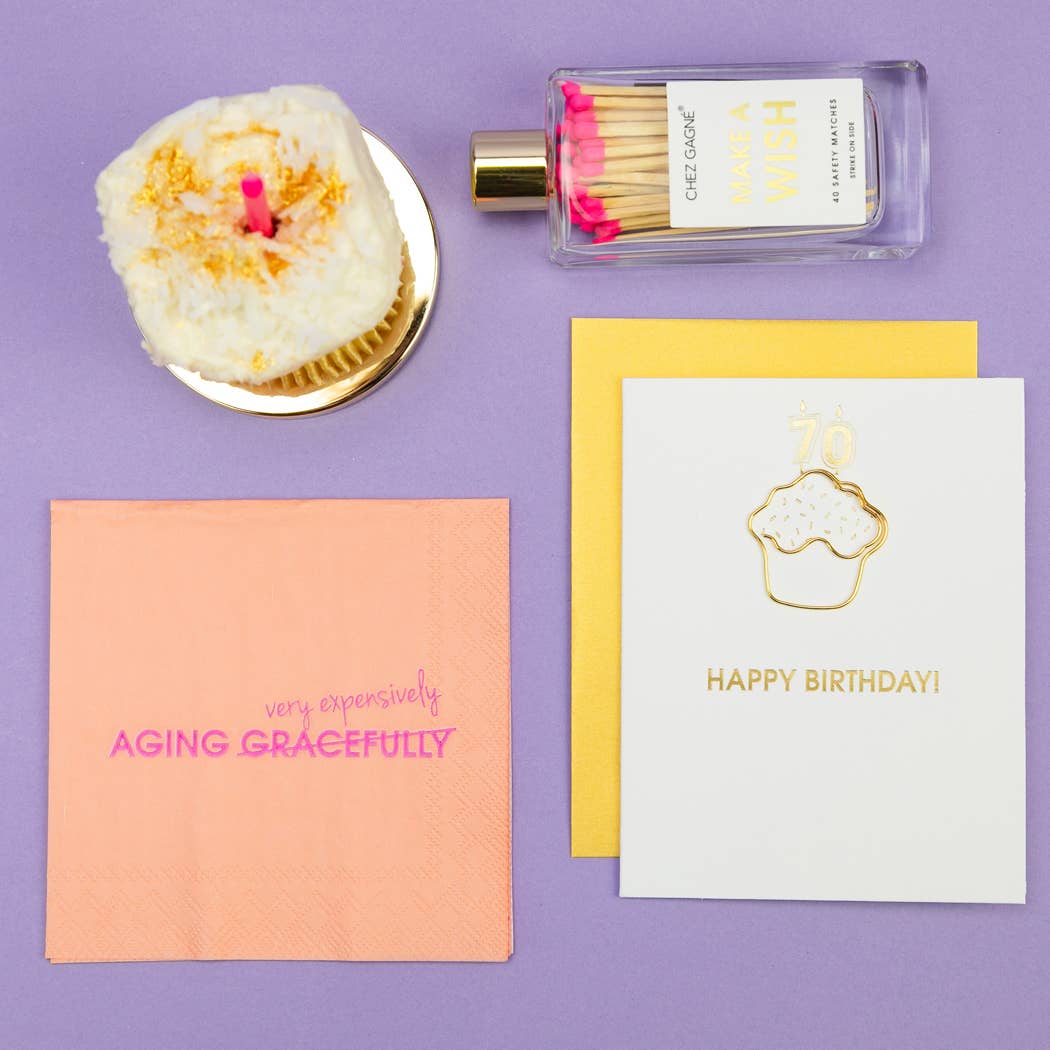 Aging Expensively - Cocktail Napkin