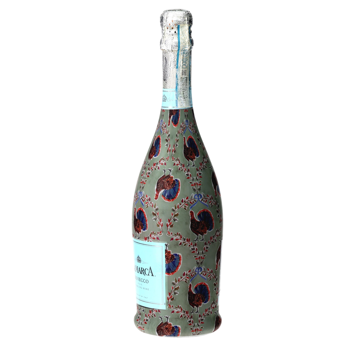 Autumn Turkey Trellis Prosecco Bottle Wrap