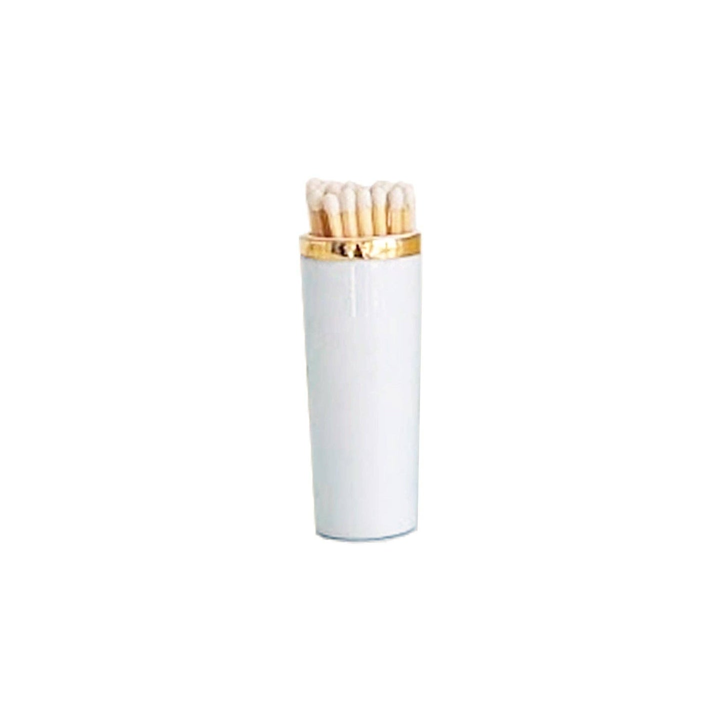 Solid Match Holder/ Striker with Gold Accent: Hydrangea Blue