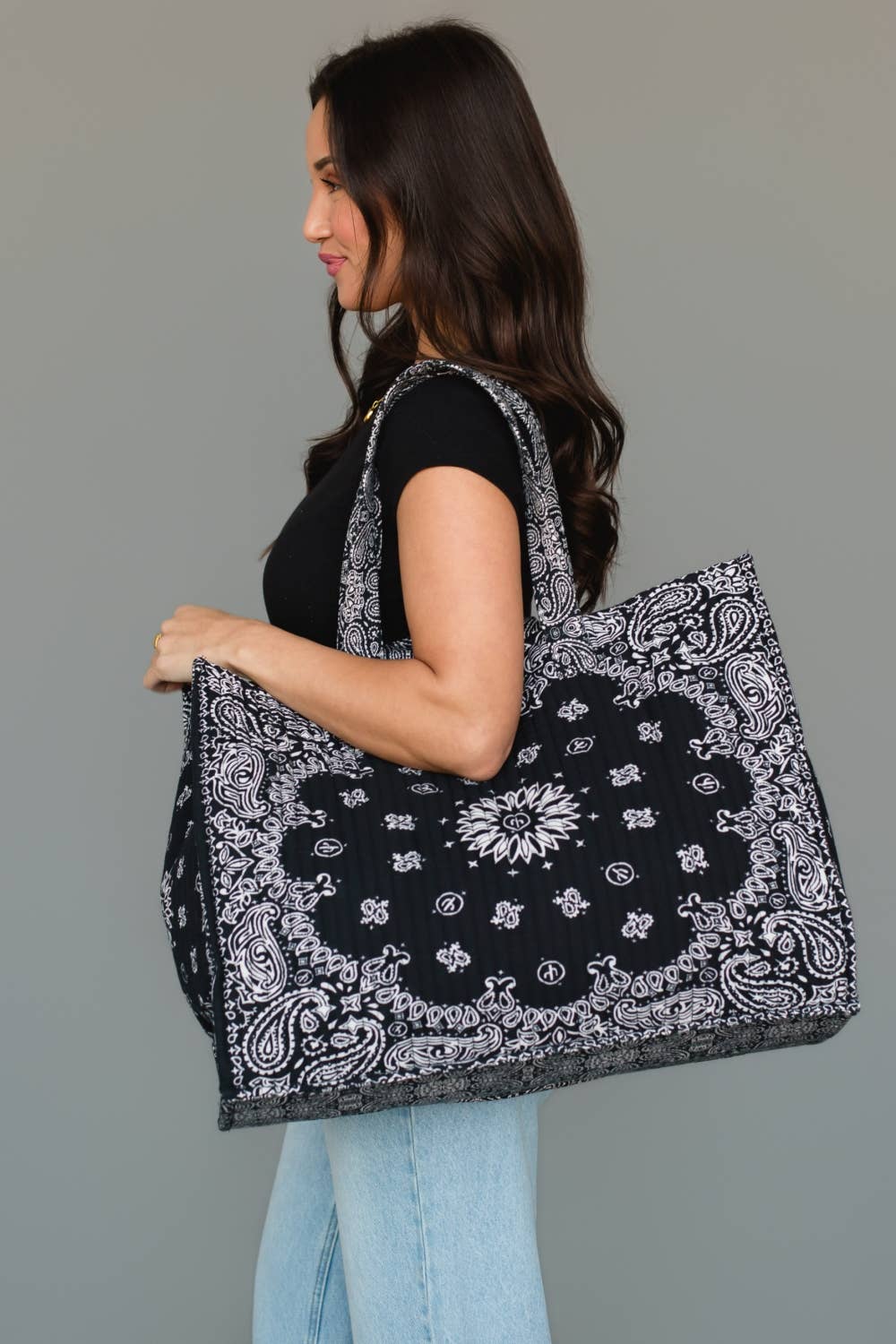 Black Bandana Tote
