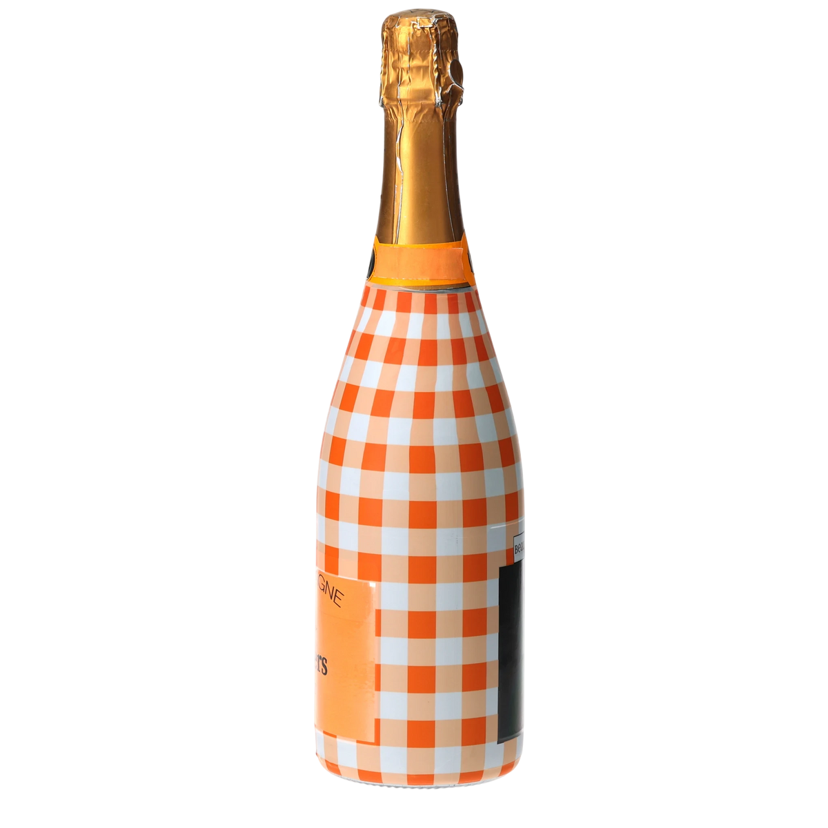 Orange & White Gingham  Champagne