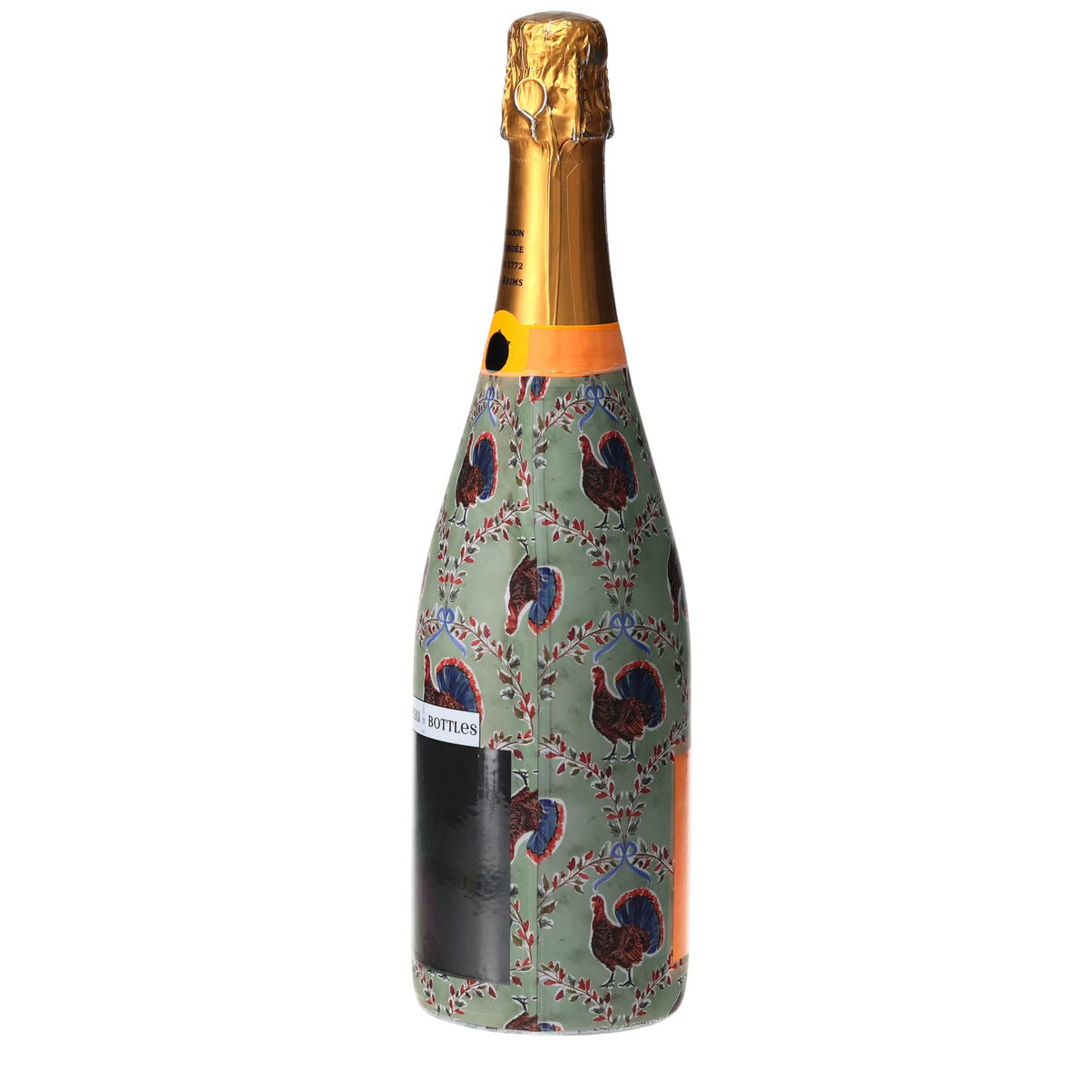Autumn Turkey Trellis Champagne Bottle Wrap