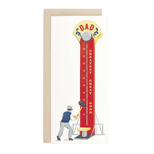 Dad Strength Tester Greeting Card