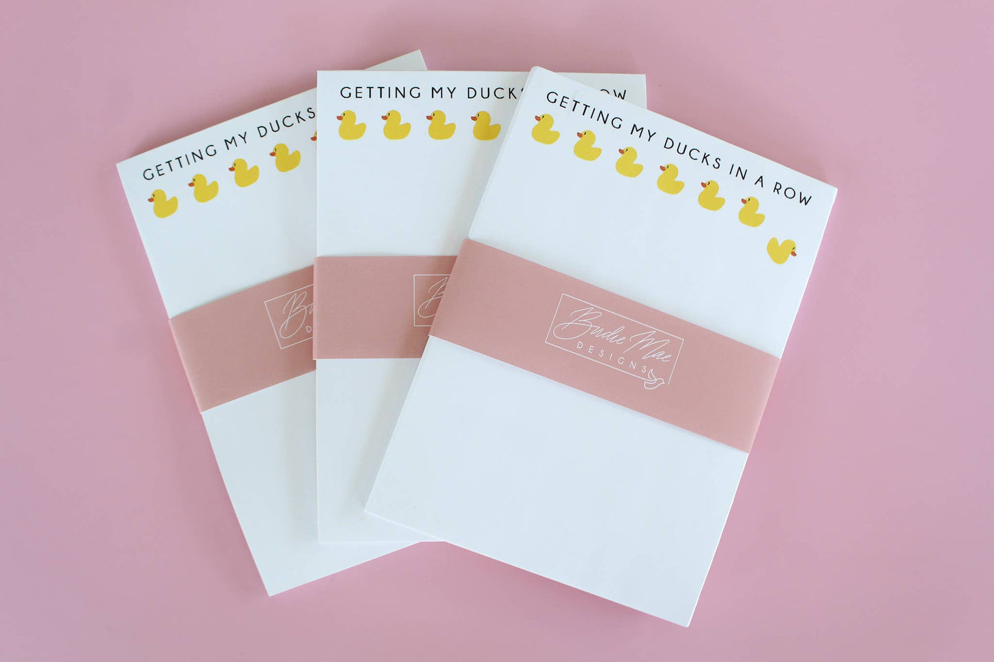 Getting My Ducks in a Row Notepad | Funny Notepad Gift