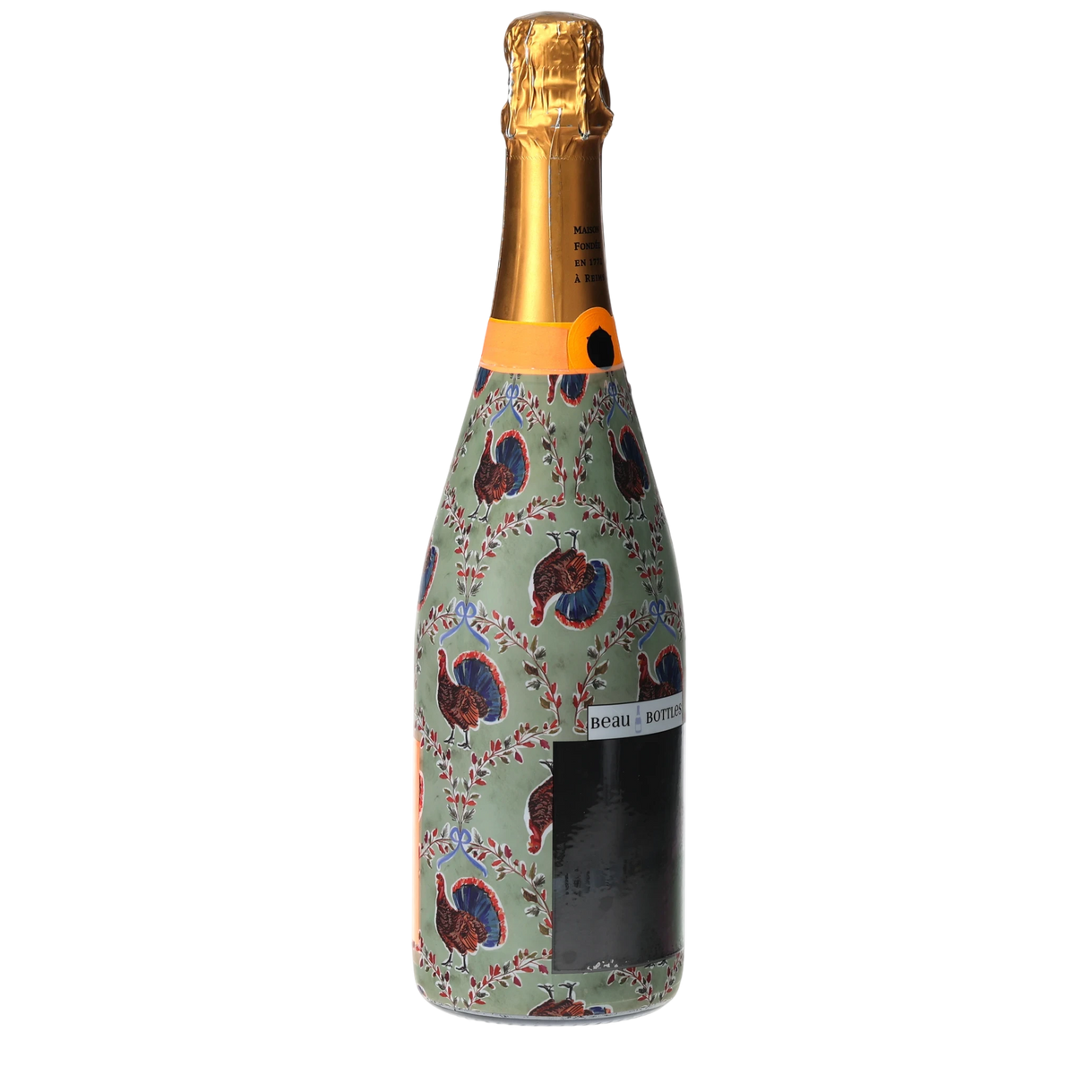 Autumn Turkey Trellis Champagne Bottle Wrap