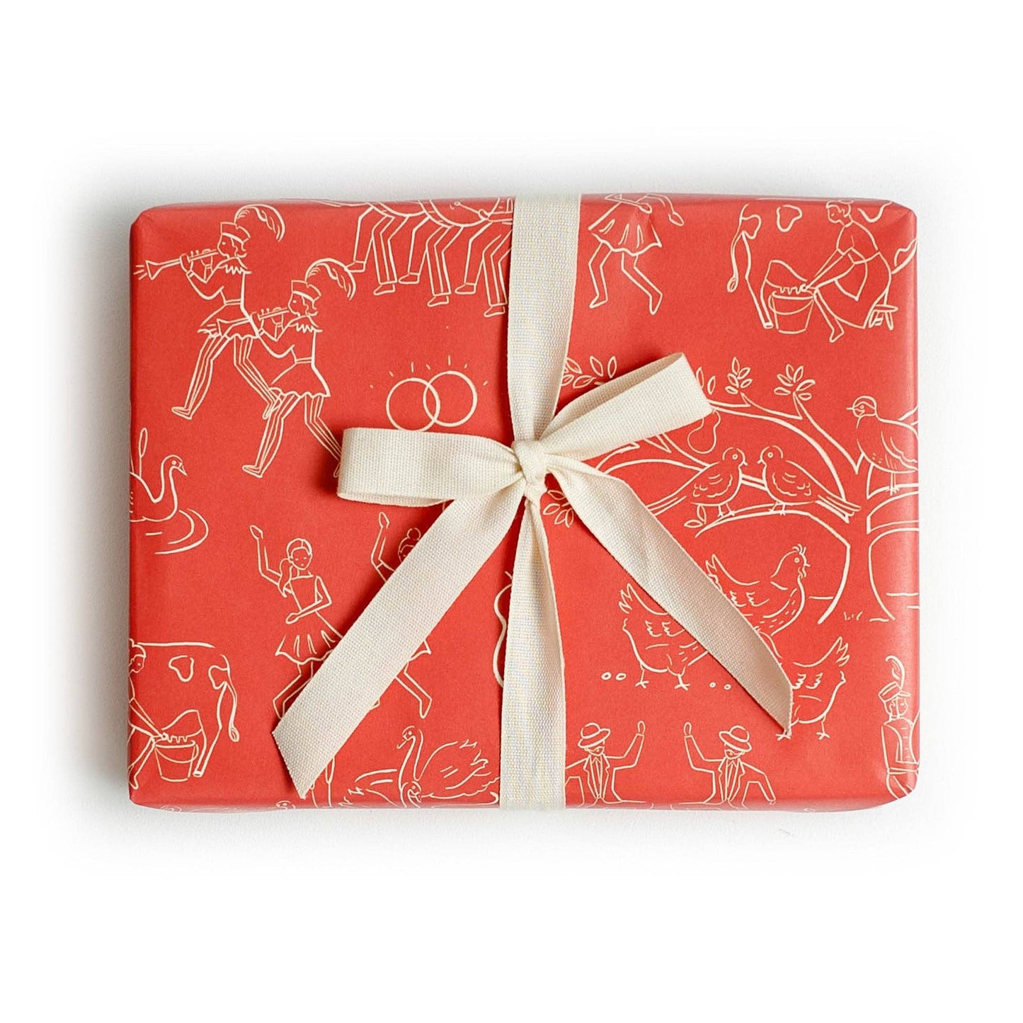 12 Days of Christmas Gift Wrap - Roll: Roll of 3 Sheets