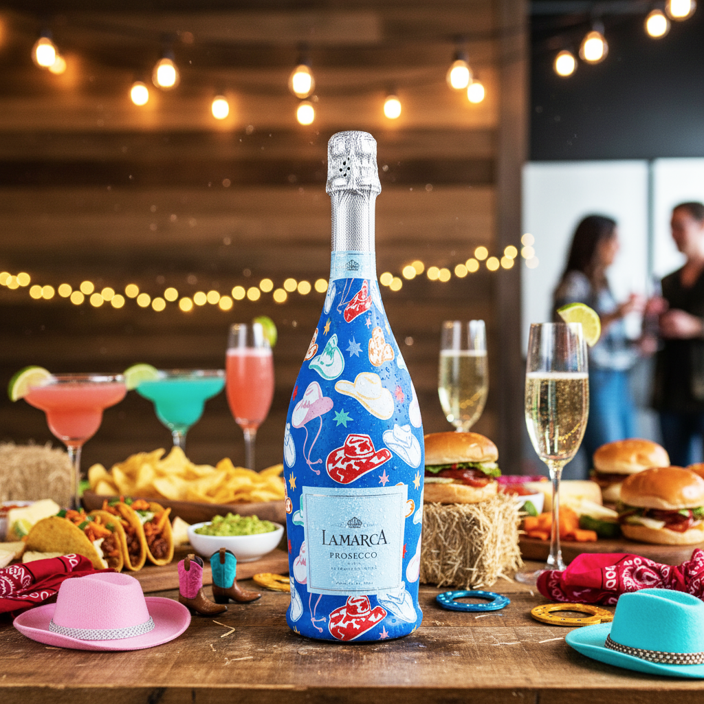 Beau Bottles Colorful Western Hats- Prosecco Collection