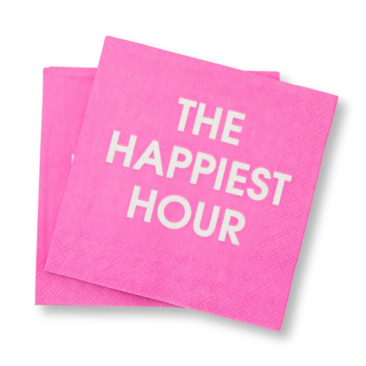 The Happiest Hour - Cocktail Napkin