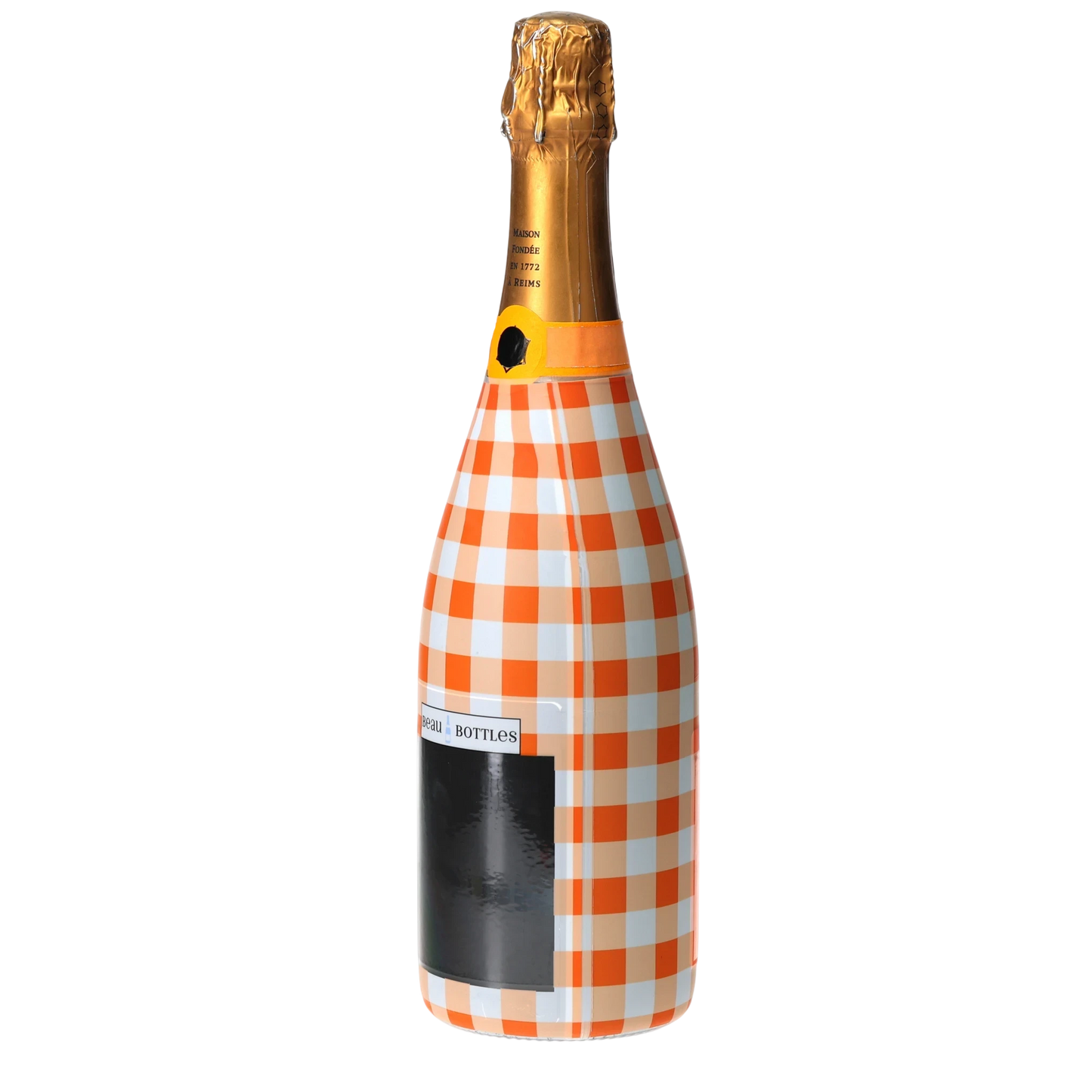 Orange & White Gingham  Champagne