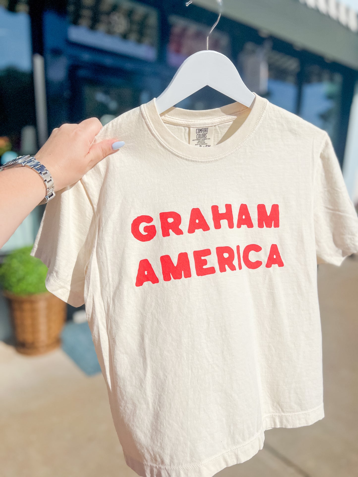 Graham America Boxy Tee | Ivory
