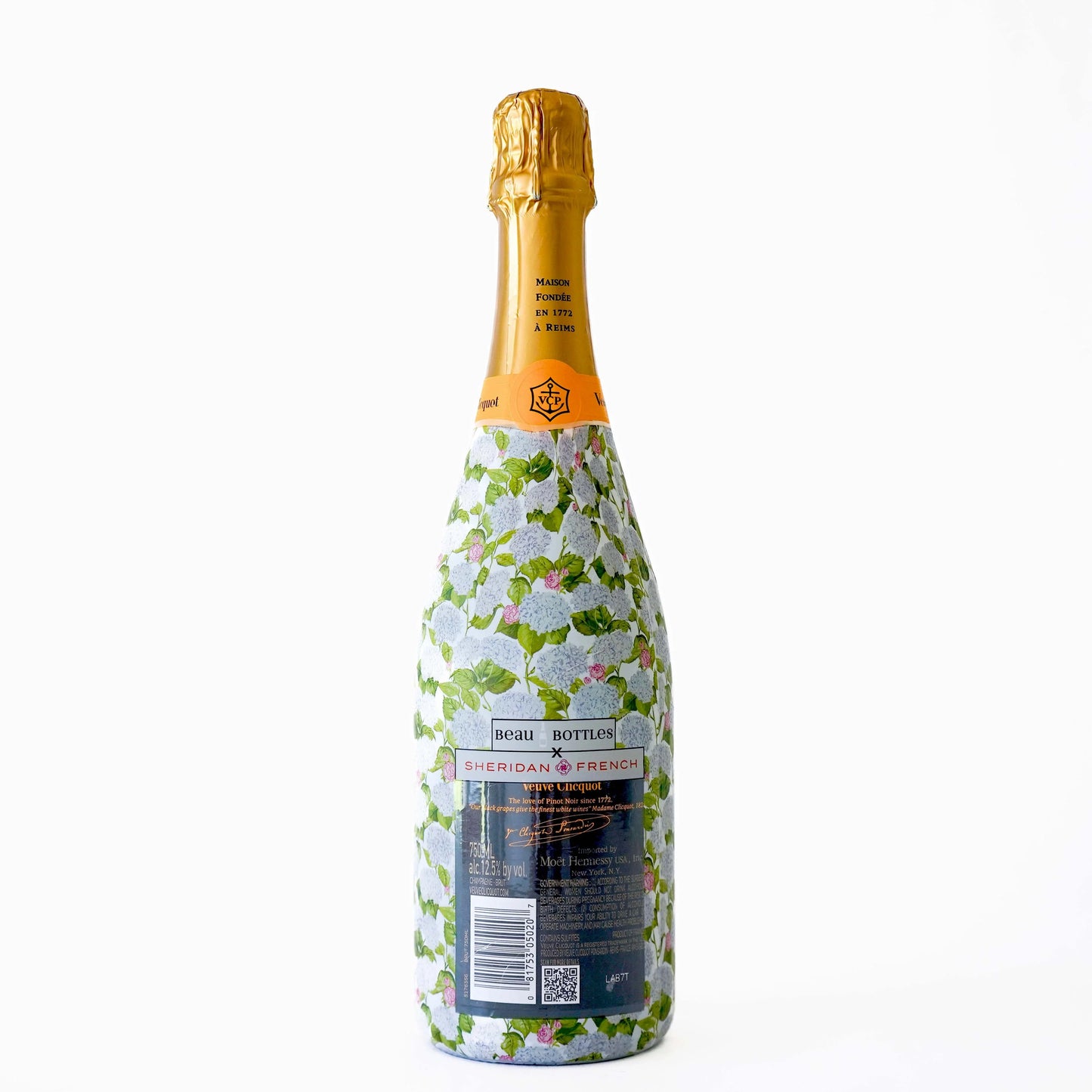 Beau Bottles x Sheridan French Collection | Classic Hydrangea | Prosecco Collection