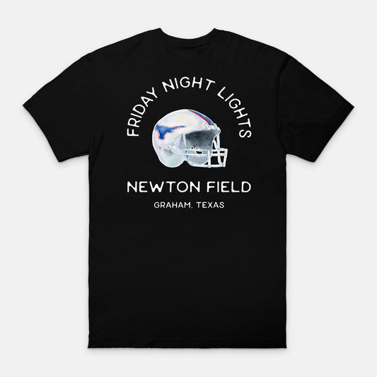 FNL Steers Football Black Tee