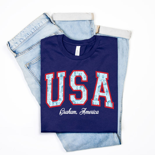 Graham USA Shirt | Royal Blue