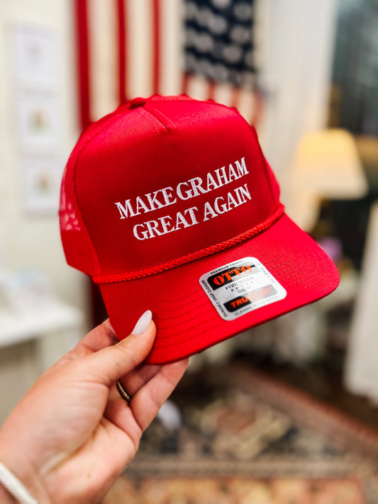 Make Graham Great Again Trucker Hat