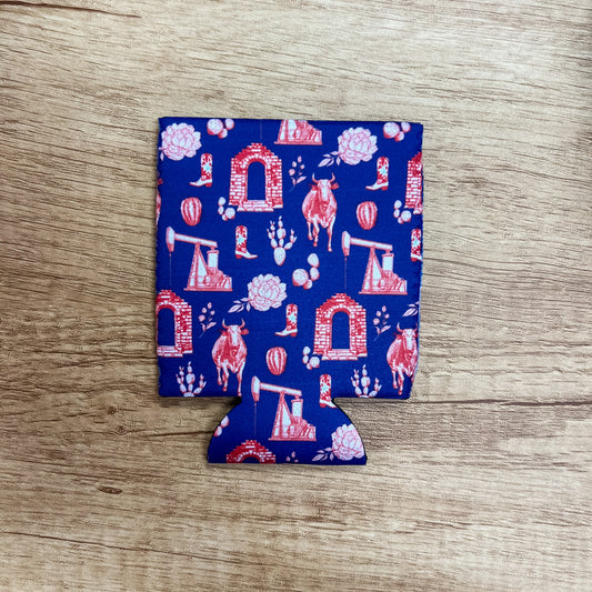 Graham Toile RWB Koozie