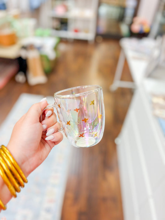 Iridescent Glass Bee Mug | 12 oz