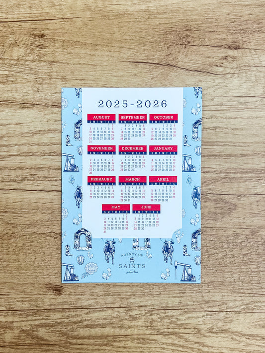 2025-2026 School Calendar | 5x7"