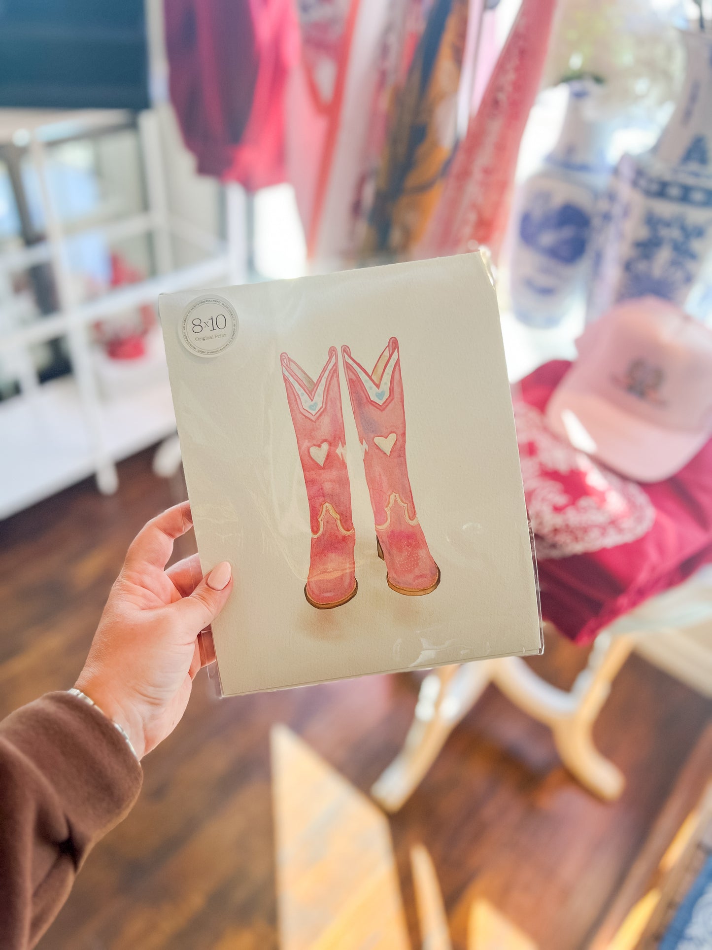 Cowgirl Boots | Watercolor Print by Caitlin Kramer