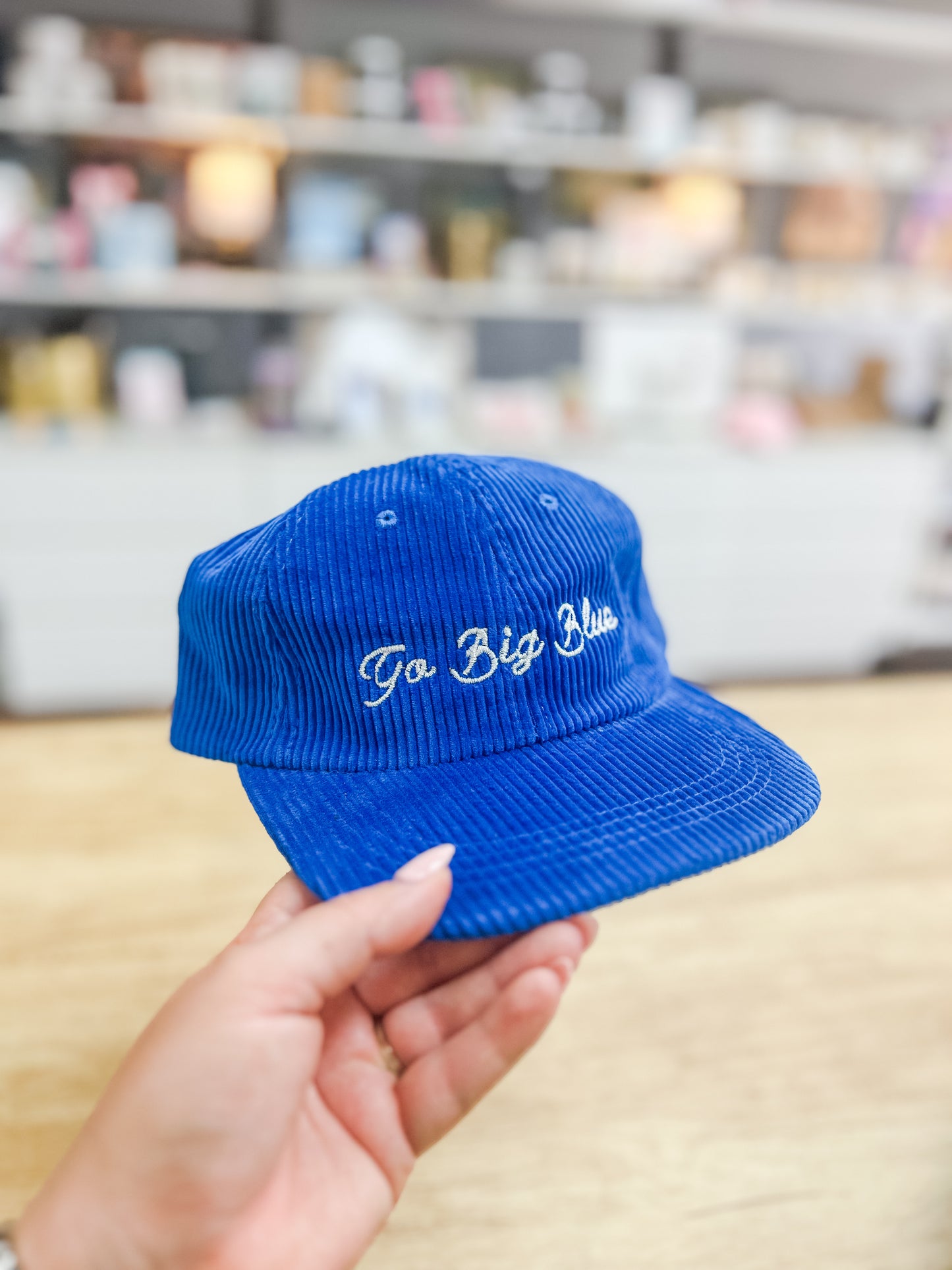Go Big Blue Corduroy Dad Hat