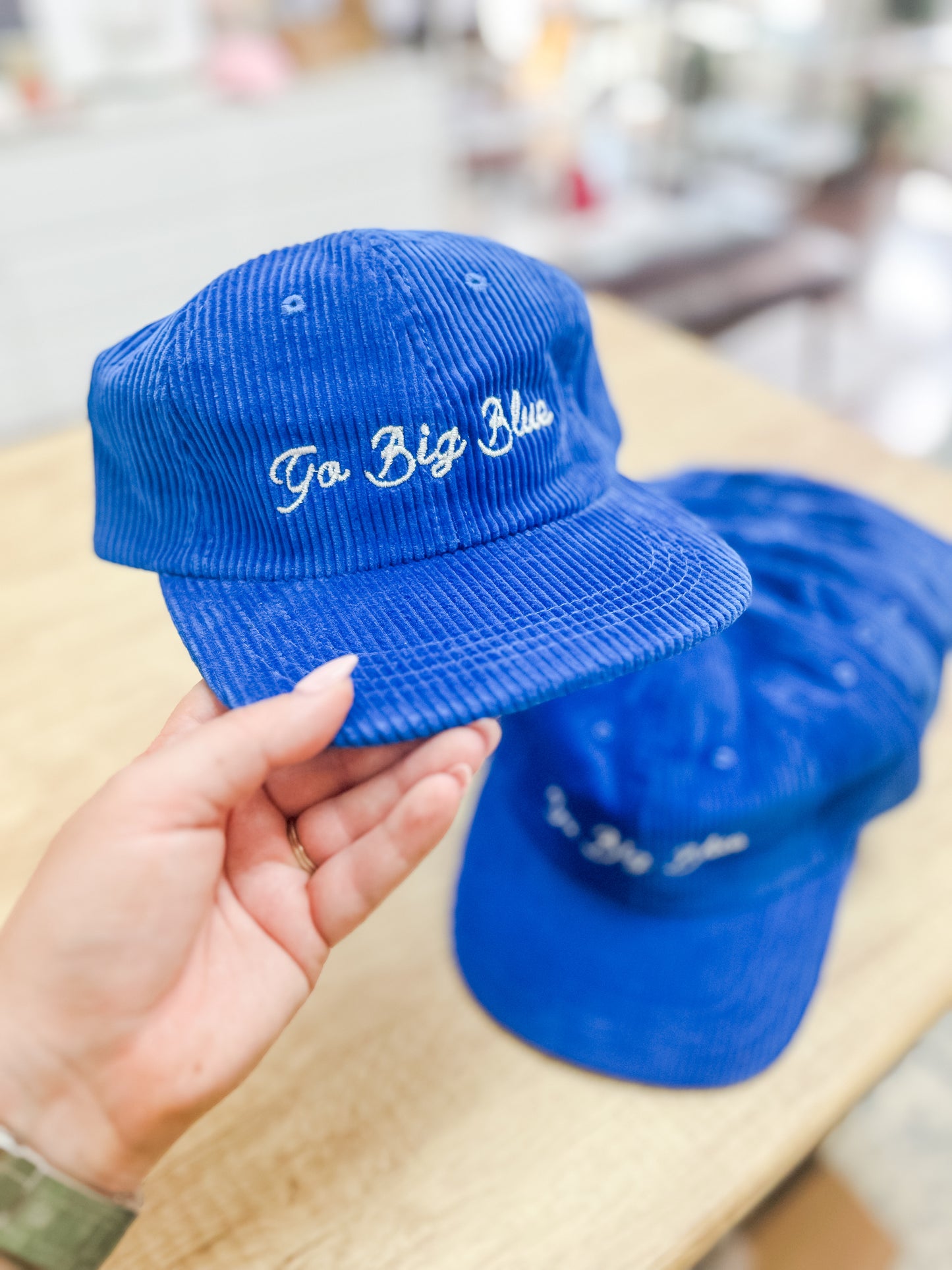 Go Big Blue Corduroy Dad Hat